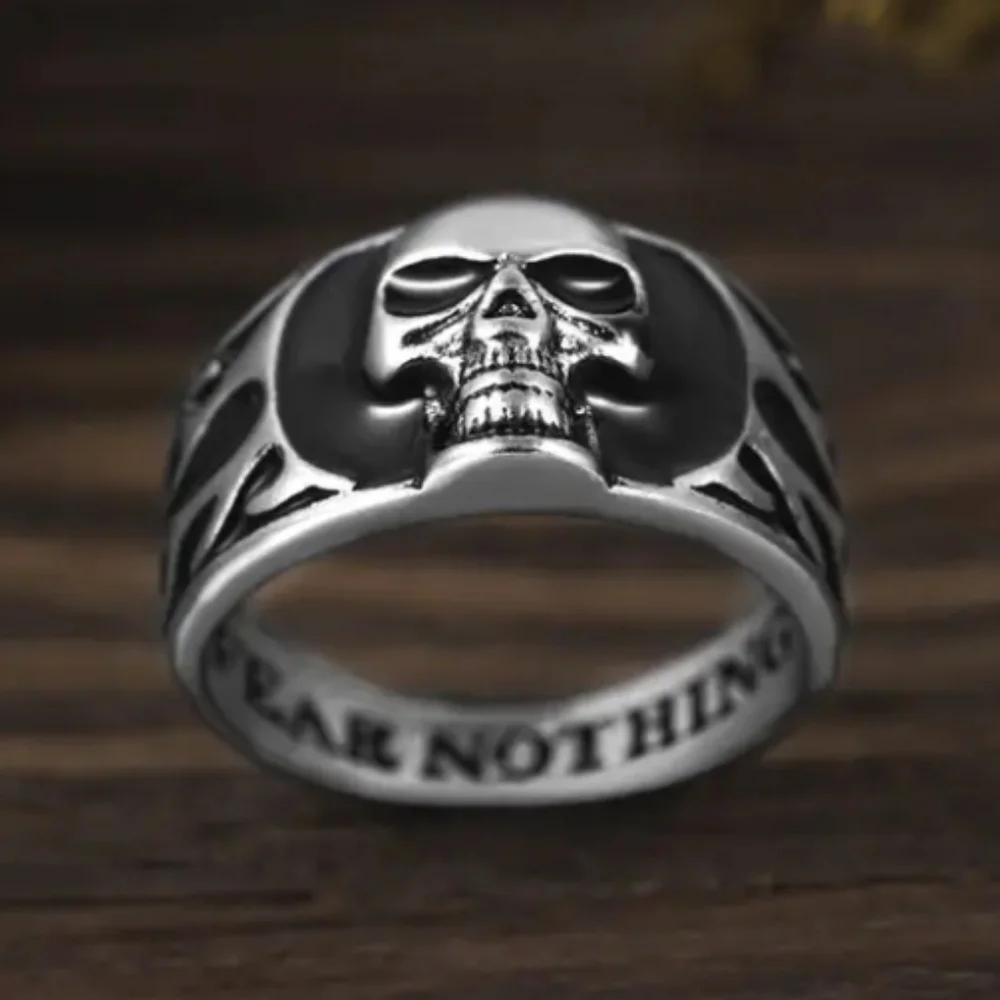 Silvertone Skull Ring
